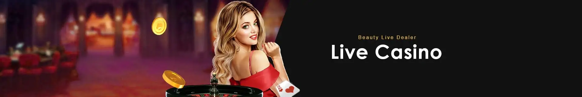 Live casino dealer hosting a table game at LGPARTY online casino